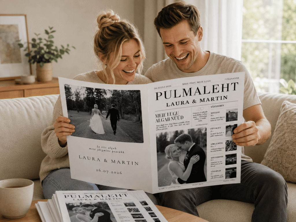 Ise tehtud pulma ajaleht
